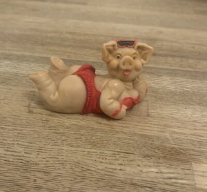 Vintage Sexy Rotes Schwein Figur - Bild 1 von 5