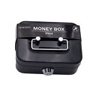 Small Lock Box Metal Cash Box W/ Key Mini Safe Lock Box Steel Stash Box