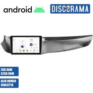 AUTORADIO ANDROID ALFA ROMEO GIULIETTA 2010-2014 STEREO AUTO TOUCH 9" NAVIGATORE - Foto 1 di 6