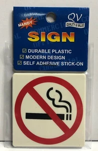 NO SMOKING SIGN, X 2 BUSINESS, INDUSTRY, HOME, SHOP SIGNS, PEAL & STICK - Foto 1 di 3