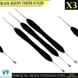 Tarter Plaque Scraper Remover Silicone Handle Pets Dog Dental Instruments X3 New - Bild 1 von 5
