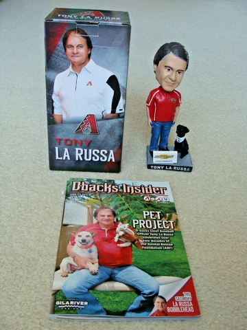 Arizona Diamondbacks Tony LaRussa Bobblehead + Program - 2015 SGA - NIP! Cover