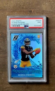 2022 GEORGE PICKENS Panini Zenith Rookie Wave SILVER PRIZM PSA 9 LOW POP Rookie - Picture 1 of 3