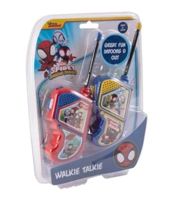 NUEVO Licenciado MARVEL SPIDER-MAN - JUEGO WALKIE TALKIE 2 Piezas Alcance de hasta 60m Foto 1 de 2