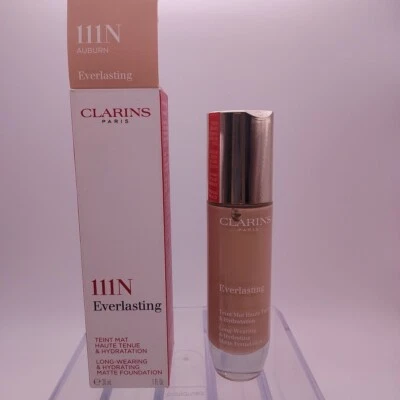 Clarins Everlasting Long Wearing  Hydrating Matte Foundation 111N AUBURN  - Image 1 of 4