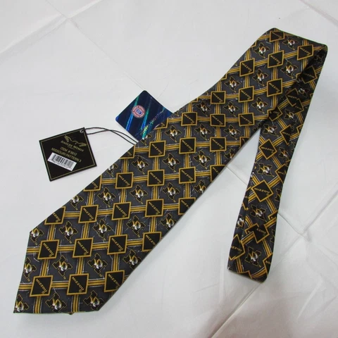 NWT Eagles Wings Mizzou Missouri Tigers Pattern 3 Silk Tie Cover