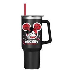 Vaso clásico de acero inoxidable Disney Mickey Mouse “#currentmood” - Imagen 1 de 3