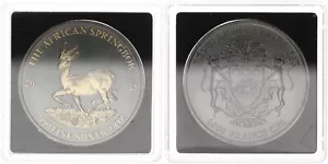 Gabun 1000 Francs CFA 2018 Springbock Schwarz Ruthenium und 24 Karat vergol - Bild 1 von 1