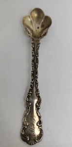  RARE WHITING LOIUS XV  STERLING  MASTER SALT SPOON 3 9/16"  - Picture 1 of 5