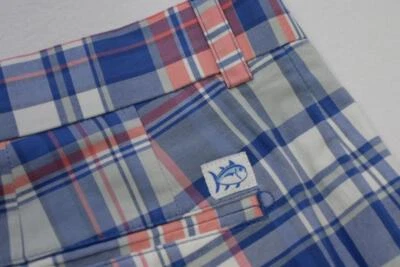 Southern Tide SkipJack Plaid Shorts Casual Flat Stretch Chino Mens Size 34 - Image 1 of 4