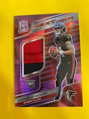 DA83233  2022  Spectra Next Era Materials Neon Pink PATCH Desmond Ridder #02/15 - Image 1 of 2