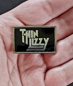VINTAGE THIN LIZZY Metal Lapel Hat Shirt BUTTON PINBACK PIN BADGE England Made - Picture 1 of 7