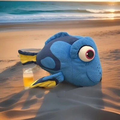 Bandai Disney Pixar Dory Talking Finding Nemo bicho de pelúcia 12” funciona - Imagem 1 de 4