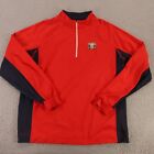 Bluza męska FootJoy XL czerwona nylon wiatrówka 1/4 zamek błyskawiczny longaberger kurtka golfowa