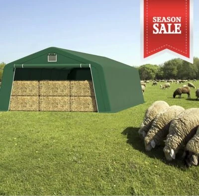 MARKENLOS Weidezelt Weideunterstand Garage Zeltgarage 3,3m x 4,70m 6,20m 9,80m TOP ANGEBOT
