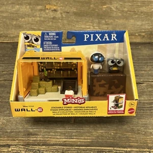 Disney/Pixar Minis Wall-E Storie Impilabili Mini Playset Tagliato sul Fondo della Scatola - Foto 1 di 5