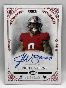 2022 Onyx Vintage Jerreth Sterns Blue ink auto Western Kentucky Hilltoppers - Picture 1 of 2