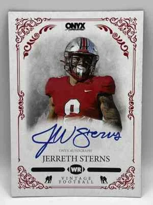 2022 Onyx Vintage Jerreth Sterns Blue ink auto Western Kentucky Hilltoppers - Image 1 of 2