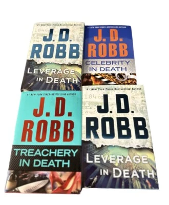JD Robb In Death Серия 4 Книга в твердом переплете Лот товаров Тени Рычаг Знаменитости Предатель - Изображение 1 из 2