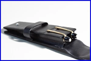 schwarzes Leder Etui MONTBLANC Meisterstück für 2 Füller 149 LE - OVERSIZE - Bild 1 von 6