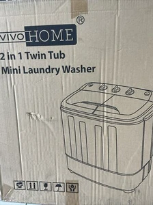 Portable Mini Compact Twin Tub Washing Machine, Laundry Washer w Wash SUPER DEAL - Picture 1 of 1