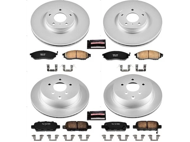 Front and Rear Brake Pad and Rotor Kit For 2011-2013 Infiniti M56 2012 SD694YH - Image 1 of 1