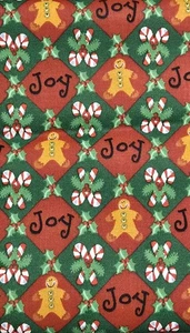 Trena Hegdahl-Olsen Peace & Joy General Fabric Christmas Gingerbread Man 3.6 Yrd - Picture 1 of 2
