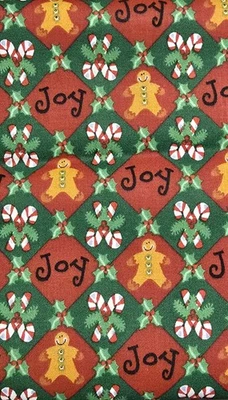 Trena Hegdahl-Olsen Peace & Joy General Fabric Christmas Gingerbread Man 3.6 Yrd - Image 1 of 2