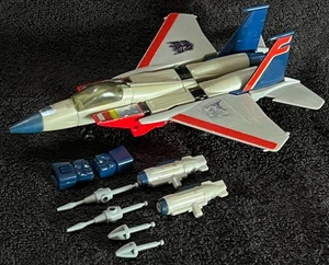 G1 1984 STARSCREAM • PRE RUB SIGN • VINTAGE G1 TRANSFORMERS - Picture 1 of 12