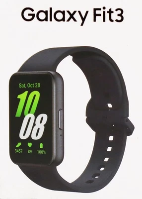 Samsung Galaxy Fit3 Smartwatch Fitness-Uhr als Fitness Tracker schwarz - Bild 1 von 2