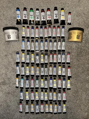 Lot Of 87 Daniel Smith Extra Fine Watercolors - 5ml + 15ml Gauche + Grounds NEW - Image 1 of 4