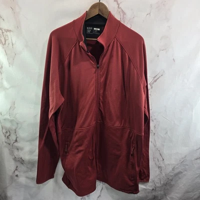 511 Tactical Jacket Mens 2XL 2X Red Fleece Full Zip Micro Grid Stratos 5.11  - Image 1 of 4