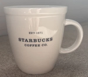 Starbucks Tasse 2009 New Bone China groß weiß 16 oz Kaffeebecher Tee - Bild 1 von 5