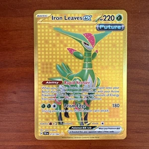 Pokemon TCG Iron Leaves EX Hyper Rare Holo Card 213/162SV05: Temporal Forces - Picture 1 of 2