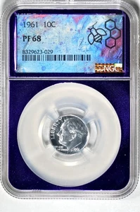 1961 10C Roosevelt Dime NGC PR68 - Picture 1 of 3
