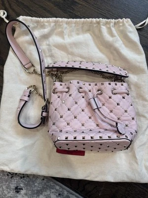 Valentino Mini Bucket Bag Light Pink And Gold - Image 1 of 4
