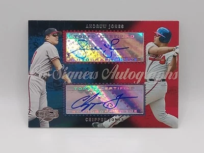 2006 Topps Co-Signers Dual Auto Andruw Jones/Chipper Jones Atlanta Braves - Image 1 of 2