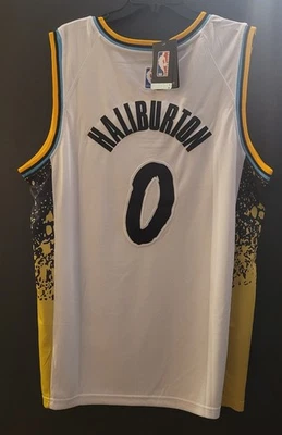 Camiseta deportiva Tyrese Haliburton Indiana Pacers Nike 2024/25 City Edition Swingman Foto 1 de 2