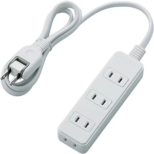 ELECOM power strip Thunder guard swing plug four ports 1m white T-KS02-2410WH - Afbeelding 1 van 7