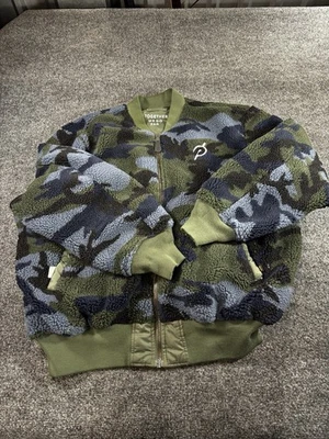 Alpha Industries Peloton Men's Camo Fleece Reversible Jacket Size Xlarge - Image 1 of 4