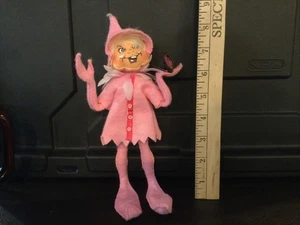 Annalee 2010 Pink Spring Whimsy Elf Holding Butterfly 8” - Picture 1 of 3