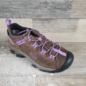 Keen Targhee II Womens Hiking Shoes Sz 6 Timberwolf English Lavender Waterproof - Picture 1 of 12