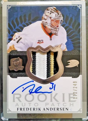 2013-14 Upper Deck The Cup 172/249 Frederik Andersen #164 RPA Rookie Patch Auto - Image 1 of 2