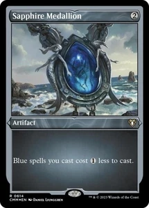 MTG Medaglione Zaffiro Inglese (inciso su Foil) NM Foil Commander Masters - Foto 1 di 1