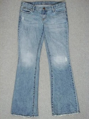 KC23431 COOL **AMERICAN EAGLE** HIPSTER SKINNY FLARE WOMENS JEANS sz4R MED/LIGHT - Image 1 of 4