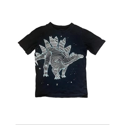 Carter’s Kids Stegosaurus Dinosaur Tee Size 10/12 Navy Blue Short Sleeve - Image 1 of 3