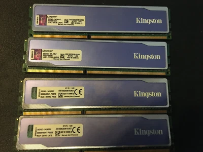 Kingston 16gb (4x4gb) ddr3 RAM khx1600c9d3b1k2/8gx - Image 1 of 4