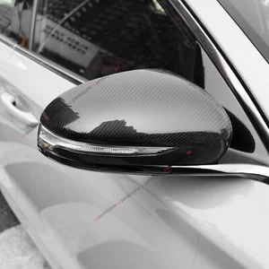 Real Carbon Fiber Rearview Mirror Cap Overlay Molding Cover Trim For Genesis G70 - Bild 1 von 6