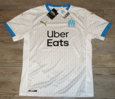 Authentic Puma Olympique de Marseille OM Dry Cell Soccer Jersey Men's Medium Cover