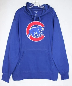 Antigua Chicago Cubs Bear Blue Hoodie Men XL Sweatshirt Embroidered Vintage Y2K - Picture 1 of 8